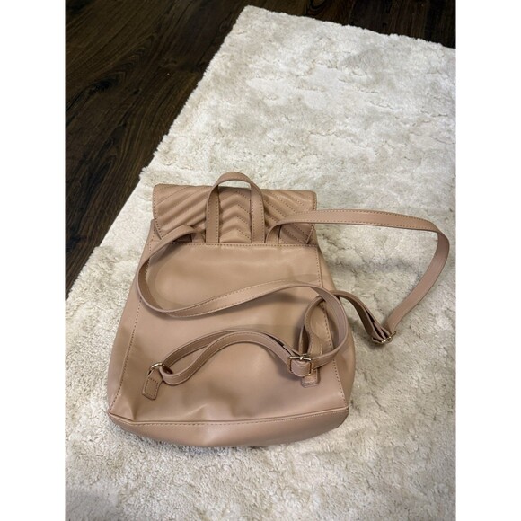 A New Day Quilted Women's Backpack Nude Blush Color Handbag Purse Satchel - Picture 6 of 7